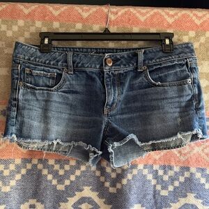 Y2K American Eagle Outfitters Distressed Blue Jean Shorts